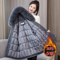 Fatty plus size womens fat sister cotton-padded jacket 220 fat mm short winter wear New down cotton jacket 200 Jin
