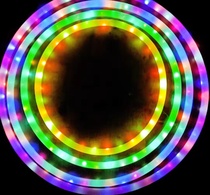 Exploits add coarse hula hoop LED Seven colorful luminous changes monochromatic flashes Childrens adult stage performance dedicated