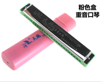 Swan 24-hole Polyphonic C tune harmonica children harmonica send pink box to send harmonica playing method