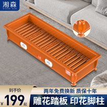 Solid wood heater household foot warmer fire box electric stove fire box rectangular electric fire barrel grill