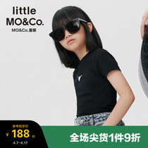 little moco child clothing MOCo X KIMHEKIM joint series of pro-sub-clothing male and female short sleeve T-shirts