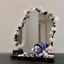 Small Fragrant Wind Rose Mirror Digy Creative Ins Cream Glue Handmade Yunduo Acrylic Mountain Tea Flower Mirror