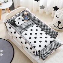Baby bed in bed Newborn anti-pressure bed multifunctional folding portable travel baby bionic baby bed