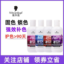 Schwarzkor solid color protection color shampoo after dyeing lock color complementary color hair blue purple red color wash
