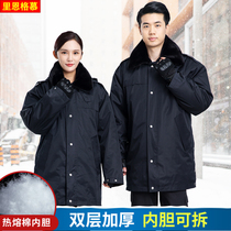 Army cotton coat male Winter thick long security cotton overalls winter cold and warm lao bao fu cotton-padded jacket