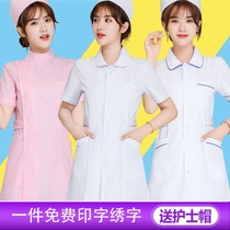 Nurse uniform Short-sleeved summer white coat Nurse uniform thin experimental beauty nurse overalls Long-sleeved womens winter clothes
