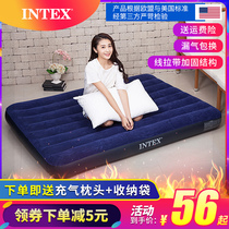 intex Inflatable bed single portable simple outdoor folding bed air cushion bed double home tent lazy mattress