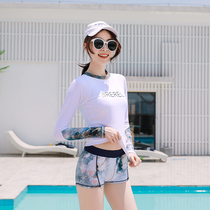 Diving Suit Woman Split Long Sleeve Swimsuit Long Pants Conservative Speed Dry Sunscreen Jellyfish swarm spa snorkeling surf