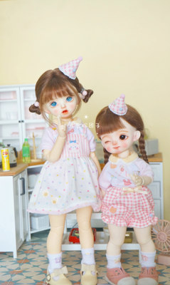 taobao agent [Cute day 2.0] BJD6 Pats of baby clothes bjd small six -point baby clothing apricot powder group self -made