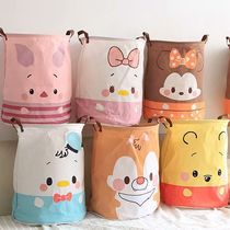 Cartoon folding household dirty clothes basket Japanese-style waterproof dirty clothes bucket large laundry basket large capacity dirty clothes storage bucket