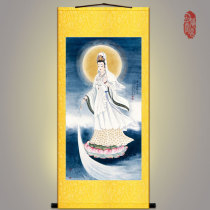 Pu Ganlu Guanyin Taishi portrait Guanyin Bodhisattva Buddhist Buddha statue hanging painting Living room decoration painting scroll painting