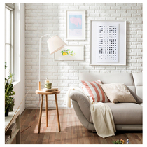  Coffee table floor lamp Solid wood living room bedroom bedside lamp Creative Nordic remote control sofa floor lamp Simple log