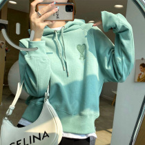 Lady Lieven cap sweatshirt Spring-autumn thin section Long sleeves 2022 New early fall Korean version loose bf Lazy Wind blouses