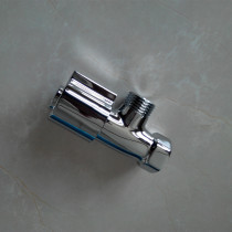 Factory direct sales of new products Keyi bathroom copper electroplated triangle valve thickened hot and cold water stop valve switch