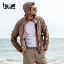 Free Soldier Outdoor Tactical Jacket Mens Summer Breathable Elastic Light Slim Sunscreen Sportsweaters Jacket Jacket