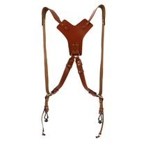 Handmade retro camera shoulder strap Y-type cowhide leather micro single shoulder decompression strap digital camera accessories