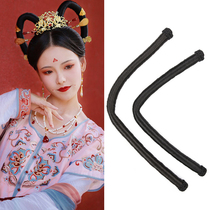 Ancient costume wig stick Datang Dunhuang flying shape wig wire performance fairy fine hair stick ancient wind cos hair bun