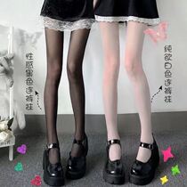 White stockings jk black silk female student White Lolita thin summer pantyhose anti-hook silk sexy black