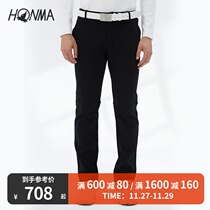 HONMA new golf mens black trousers close-fitting comfortable modern autumn wild