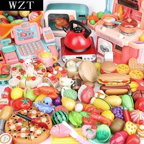 Cut fruit toy Chile cut vegetable children baby vegetable combination girl boy simulation cake fruit and vegetable set