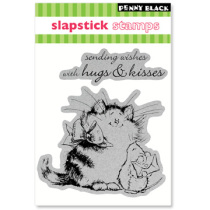 PENNY BLACK EZ self-adhesive rubber stamp * Seal: 40-040 Good wishes