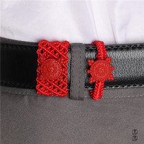 Original Life Year of the Tiger Cinnabar Feng Shui Transfer Wheel Red Belt Buckle Belt Buckle Tai Sui Red Rope Hanging Gift