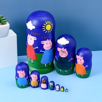 Cover va Russian Genuine Russian Jacket 20 Layer Card Small Pig Chic Cartoon Cute 10-story clear cabin courtesy