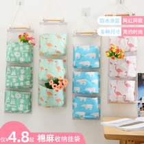 Dormitory storage bag hanging bag door rear wall rack cloth bedroom rental room artifact upper shop hanging socks storage bag