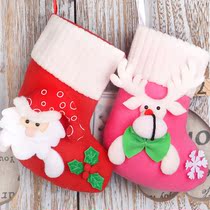 Christmas Socks Gift Bag Adornment Pendant Apple Safe Night Hand Packaging Children Small Gifts Seniors