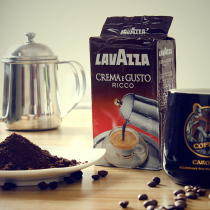 Italian LAVAZZA Levisa Ricco coffee powder original imported black coffee coffee powder
