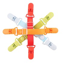 Bib pants anti-drop shoulder artifact bib pants shoulder strap fixed buckle childrens bib pants anti-drop clip baby anti-drop clip pure