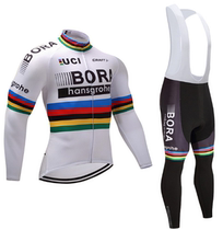 Rainbow BORA Spring-autumn Mountain Self-cycling Team Long sleeves riding Pulley Suit Riding kit Riding kit for men and women