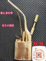 Dual-use brass tobacco hookah bucket vintage hookah bucket Birthday star old water filter vintage hookah bucket long rod