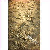 Jiahui sandstone glass fiber reinforced plastic sculpture relief mural TV background wall indoor and outdoor home decoration materials hundred birds Chaofeng