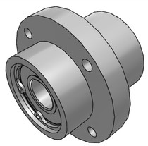 Flange-guided bearing housing assembly in flange-oriented bearing housing BGRZ BGSZ BGCZ