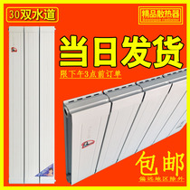 Vertical copper-aluminum composite radiator household wall-mounted double waterway plumbing radiator central heating living room bedroom