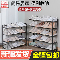 Xinjiang delivery of simple shoes shelf home Modern economy multi-functional splicing storage non-punching room