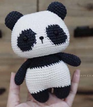 277 Panda weaving drawings doll Chinese illustration crochet electronic drawing wool tutorial