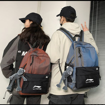 Li Ning sports backpack for men and women leisure crossbody backpack high school students school bag fashion computer travel Fitness Bag