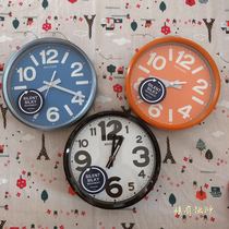 Japanese RHYTHM Ri Sheng hanging clock bedroom Study Office color mute dual-purpose quartz clock 890