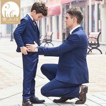 Summer childrens suit Mens suit Flower girl small suit British piano performance suit Dress Big boy little boy suit