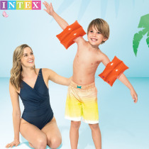 INTEX large boys and girls pure color arm ring big children beginners 6-12 years old water inflatable swimming water sleeve