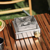 KOVEA CUBE Kovia card stove with windshield outdoor camping stove head stainless steel folding windproof