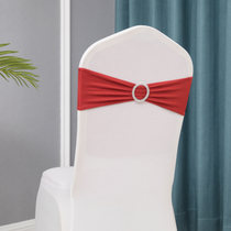 Hotel wedding banquet chair strap wedding free chair back flower decoration bow tie stretch chair cover bow