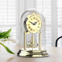 After American metal pendulum clock living room table clock clock European bedroom clock pendulum table clock modern sitting clock
