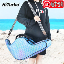 HiTurbo Mermaid Footed Webbed Single Webbed Frog Shoe Containing Man Fish Tail Bag Free Diving
