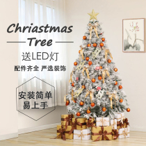 Christmas White flocked Christmas tree set meal home 1 2 1 5 1 8 2 1 m snow Net red ins decoration