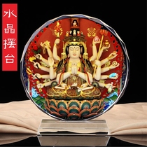 Customize the Buddhas statue of the Buddha statue with the Buddhas portrait Crystal pendulum Tufo College Quasi-Cursive Mantra Mantra