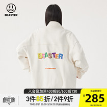 (BEASTER FRIENDS) LITTLE DEVIL GRIMACE AMERICAN SPORTS PRINT JACKET LOOSE CASUAL COAT MAN