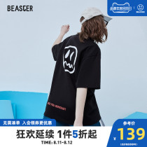 BEASTER little devil grimace couple summer fashion tide brand hip-hop short-sleeved T-shirt mens national tide half-sleeved T-shirt ins